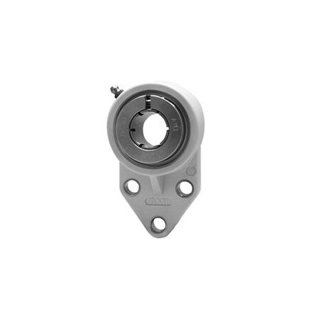 Ami Bearings AMI BEARINGS -SINGLE ROW BALL BEARING - 1-1/4in KANIGEN ACCU-LOC BLACK 3-BOLT FLANGE BRACKET UEFBL207-20MZ20B